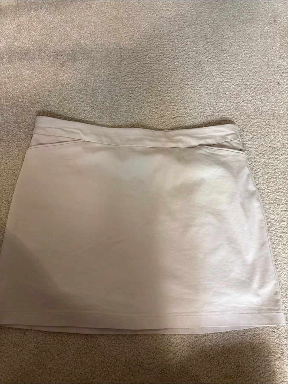 croft & barrow Cream Mini Skirt